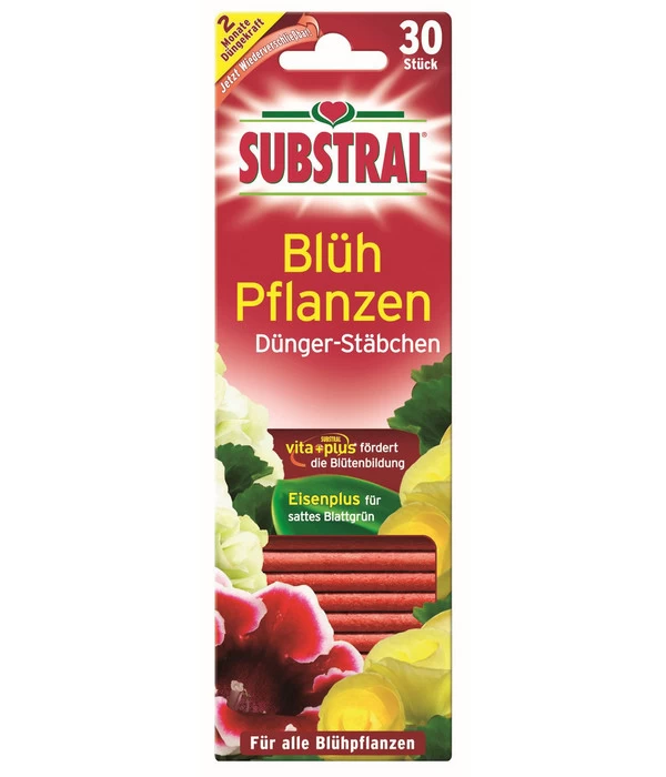 Substral® Blühpflanzen Dünger-Stäbchen, 30 Stk. 1 Substral® Blühpflanzen Dünger-Stäbchen, 30 Stk.