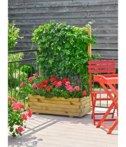 Holz-Blumenkasten Mit Spalier Wachau, B90/H140/T40 Cm -Gartenpflanzen Verkauf 1548924 WE MO 003 HolzBlumenkastenWachau