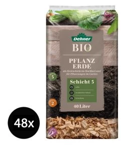 Dehner Bio Hochbeet Pflanzerde, 48 X 40 Liter