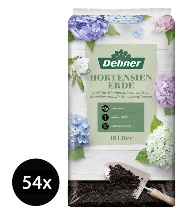 Dehner Hortensienerde, 54 X 18 Liter 1 Dehner Hortensienerde, 54 X 18 Liter