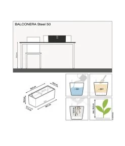 LECHUZA® Edelstahl-Kasten Balconcera Steel, Rechteckig 7 LECHUZA® Edelstahl-Kasten Balconcera Steel, Rechteckig -Gartenpflanzen Verkauf 2047991 WE BG 001 BalconeraSteel