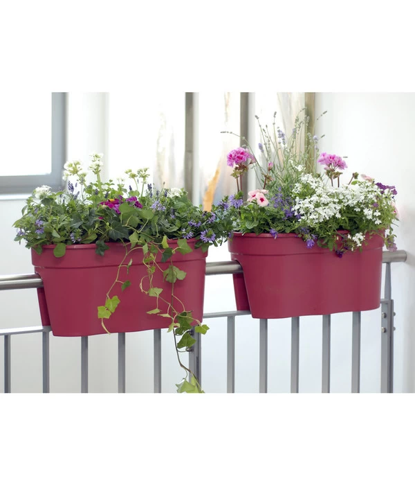 KHW Kunststoff-Geländertöpfe-Set, 57,5 X 28 X 27 Cm, 2-teilig 2 KHW Kunststoff-Geländertöpfe-Set, 57,5 X 28 X 27 Cm, 2-teilig – Bild 2