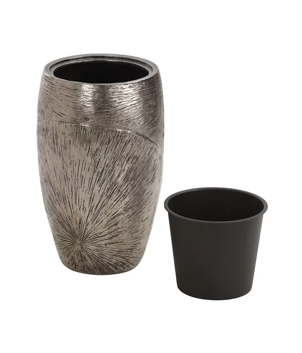 Dehner Polystone-Topf Moskau, Rund, Anthrazit, Ca. Ø45/H73 Cm 2 Dehner Polystone-Topf Moskau, Rund, Anthrazit, Ca. Ø45/H73 Cm – Bild 2