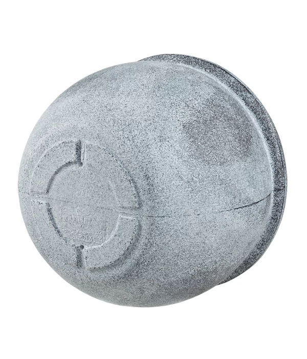 Vasar Kunststoff-Blumentopf Perugia, Rund, Grau 2 Vasar Kunststoff-Blumentopf Perugia, Rund, Grau – Bild 2