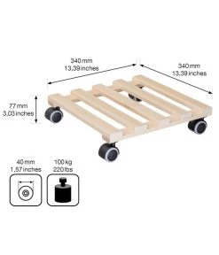 Wagner Multi Pflanzenroller Buche, 35 X 35 Cm 9 Wagner Multi Pflanzenroller Buche, 35 X 35 Cm -Gartenpflanzen Verkauf 3519428 WE BG 003 MULTIROLLERPALETTI