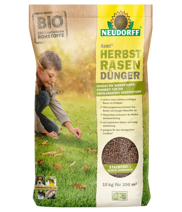 Neudorff Azet® Herbst-Rasendünger, 10 Kg 1 Neudorff Azet® Herbst-Rasendünger, 10 Kg