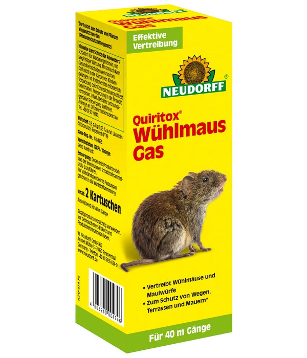 Neudorff Quiritox® Wühlmaus Gas, 2 Kartuschen 1 Neudorff Quiritox® Wühlmaus Gas, 2 Kartuschen