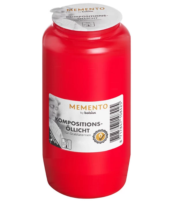 Bolsius Grab-Kompositions-Öllicht Nr 5, Ca. Ø6,7/H14 Cm 1 Bolsius Grab-Kompositions-Öllicht Nr 5, Ca. Ø6,7/H14 Cm