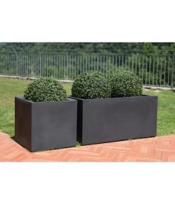 Farmet Kunststoff-Pflanzkübel Atlantis, Doppelwandig Mit Bewässerungssystem, Dunkelanthrazit -Gartenpflanzen Verkauf 4110029 WE DE 002 ATLANTISRechteckigerDoppelwandigerPflanzkuebel39x39x39cmhochmitBewaesserungssystemDUNKELANTHRAZIT