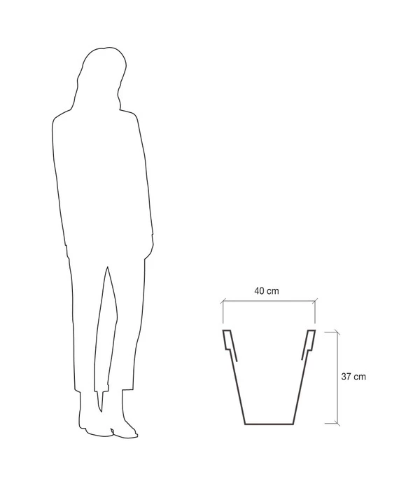 Farmet Kunststoff-Topf-Set Pegasus, Konisch, Anthrazit, 2-teilig 5 Farmet Kunststoff-Topf-Set Pegasus, Konisch, Anthrazit, 2-teilig – Bild 5