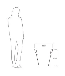 Farmet Kunststoff-Topf-Set Pegasus, Konisch, Anthrazit, 2-teilig 11 Farmet Kunststoff-Topf-Set Pegasus, Konisch, Anthrazit, 2-teilig -Gartenpflanzen Verkauf 4185690 WE DE 004 PEGASUSKonischerPflanzkuebelDurchmesser50cm46cmhochDUNKELANTHRAZIT