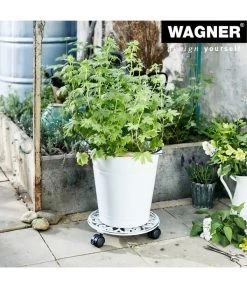 Wagner Pflanzenroller Antik, Ø 29 Cm, Weiß -Gartenpflanzen Verkauf 4272506 WE MO 001 PflRollerAntikD29CM