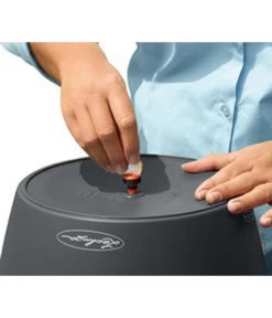 LECHUZA® CLASSICO Color, All-in-One-Set -Gartenpflanzen Verkauf 4309720 PR MO 011 ClassicoColorSchiefergrauMitSchraubeLechuza