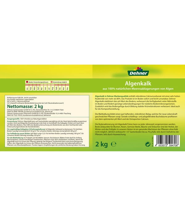 Dehner Algenkalk, 2 Kg 2 Dehner Algenkalk, 2 Kg – Bild 2