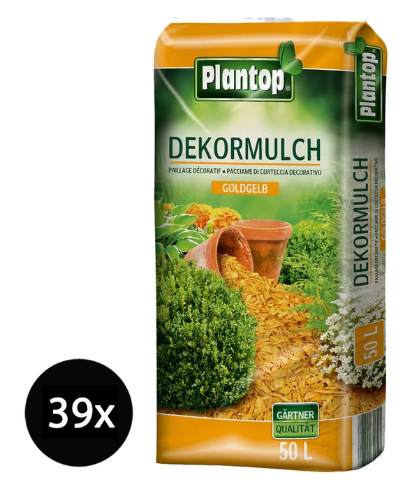Ziegler Plantop Dekormulch Goldgelb, 39 X 50 Liter 1 Ziegler Plantop Dekormulch Goldgelb, 39 X 50 Liter