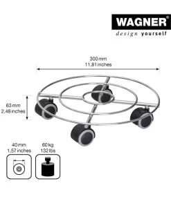 Wagner Pflanzroller, Verchromt -Gartenpflanzen Verkauf 4426193 WE DE 001 PflRollerMultiDraht