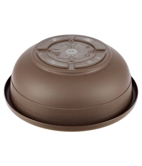 Vasar Kunststoff-Schale Aurora, Rund, Terrakotta 2 Vasar Kunststoff-Schale Aurora, Rund, Terrakotta – Bild 2