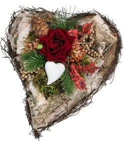 Grabgesteck Sören, Herzförmig, Ca. B28/H12/T32 Cm