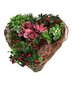 Grabgesteck In Liebe, Herzförmig, Ca. B30/H25/T35 Cm