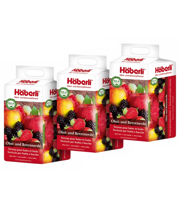 Häberli Obst- Und Beerenerde, 3 X 25 L 1 Häberli Obst- Und Beerenerde, 3 X 25 L