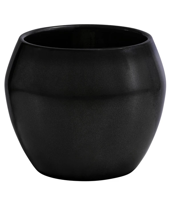 Dehner Keramik-Übertopf Lanzo, Bauchig, Anthrazit, Ca. Ø11 Cm 1 Dehner Keramik-Übertopf Lanzo, Bauchig, Anthrazit, Ca. Ø11 Cm