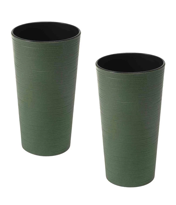 Siena Garden Kunststoff-Säulen ECO Locon, Konisch, Grün, Ca. Ø30/H57 Cm, 2er-Set 1 Siena Garden Kunststoff-Säulen ECO Locon, Konisch, Grün, Ca. Ø30/H57 Cm, 2er-Set