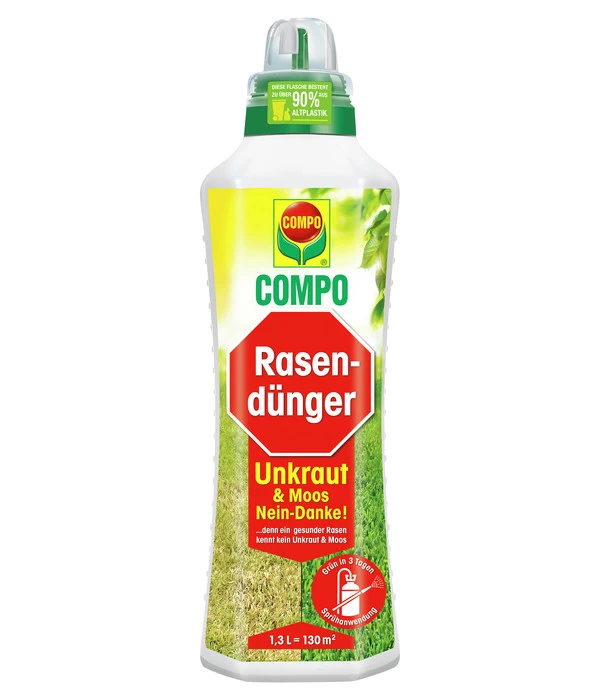 COMPO Rasendünger Unkraut & Moos Nein Danke!, 1,3 L 1 COMPO Rasendünger Unkraut & Moos Nein Danke!, 1,3 L