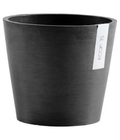 Ecopots Kunststoff-Topf Amsterdam Mit Wassersystem, Rund