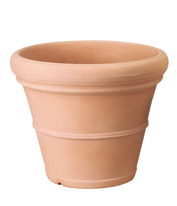 Farmet New Kunststoff-Topf Impruneta, Rund, Terrakotta, Inkl. Untersetzer 2 Farmet New Kunststoff-Topf Impruneta, Rund, Terrakotta, Inkl. Untersetzer – Bild 2
