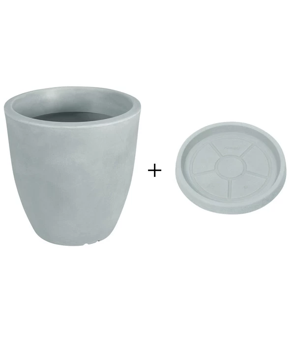 Farmet New Kunststoff-Kübel Orione Alto, Rund, Inkl. Untersetzer 1 Farmet New Kunststoff-Kübel Orione Alto, Rund, Inkl. Untersetzer